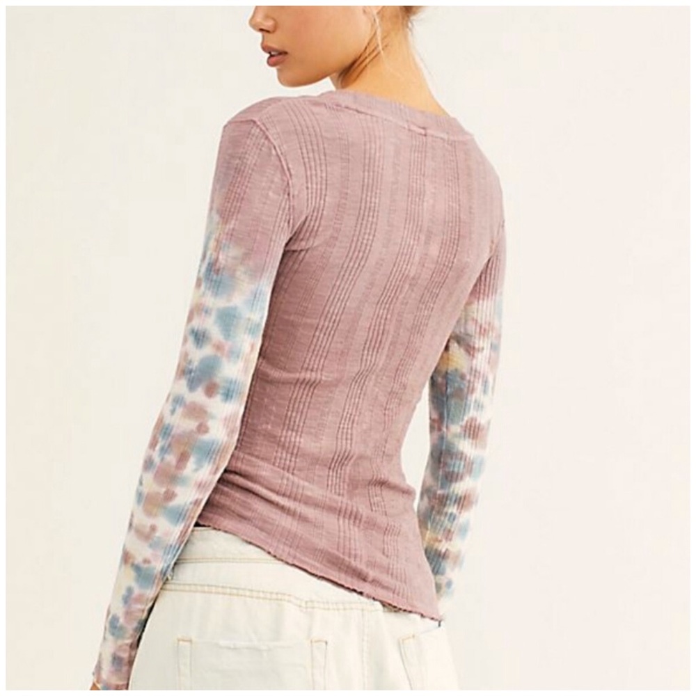 Free People Bug Sur Tee Long Sleeves Size Medium - Picture 4 of 11